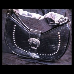 Brand new black leather purse